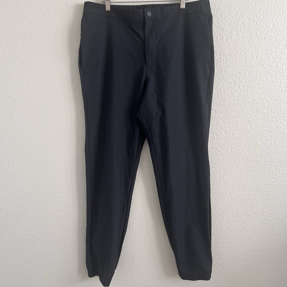 Banana Republic Mens' Sz 36 Motion Tech Hybrid Pants Black Gorpcore Outdoor